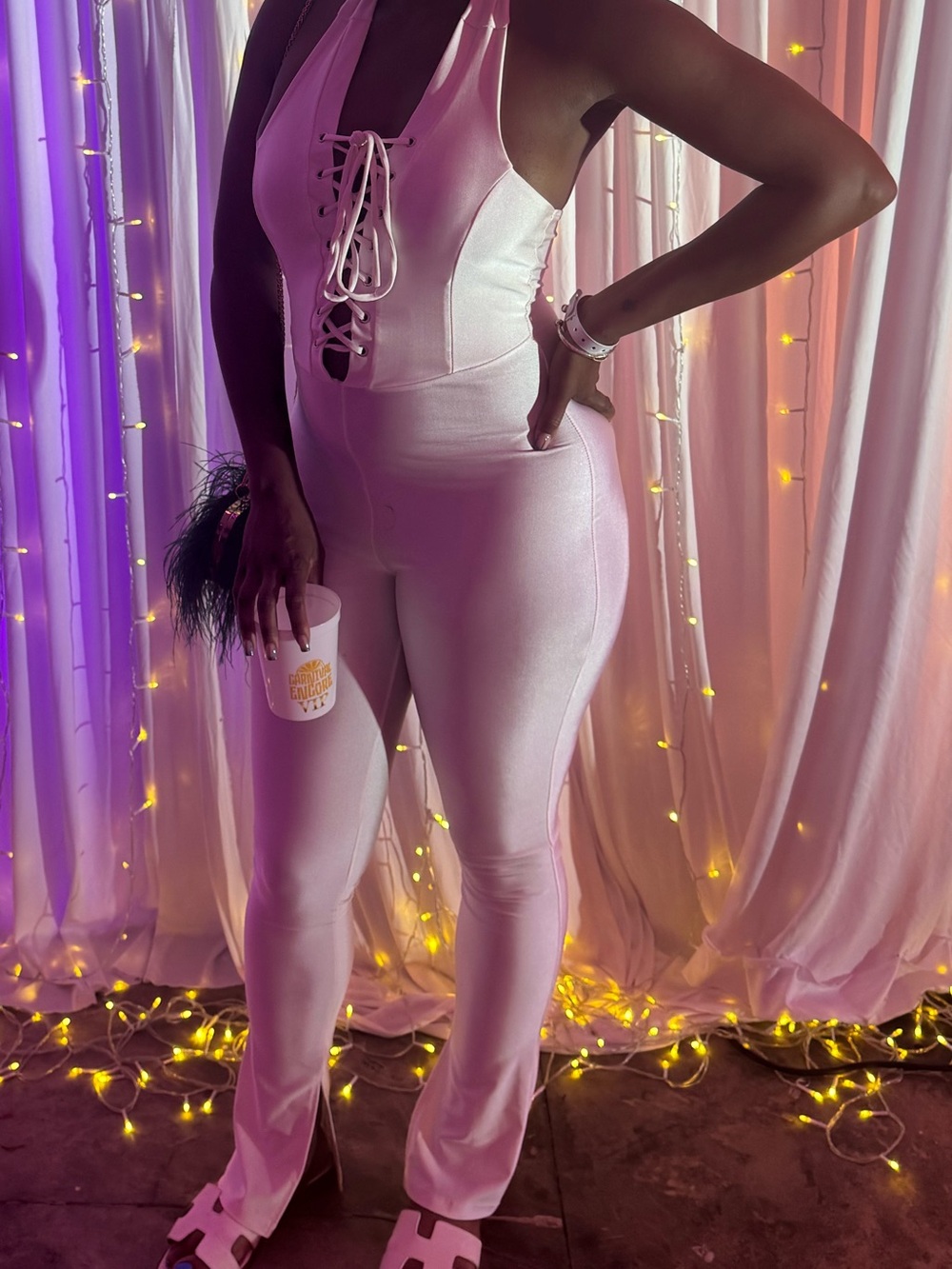 White jumpsuit